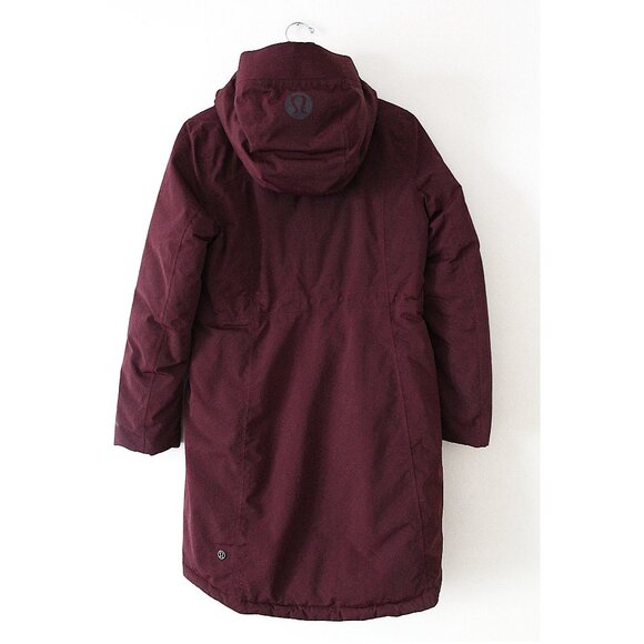 Lululemon Snow Warrior Parka / Size 4 / Garnet Down-Filled Goose Jacket Long - Picture 5 of 14